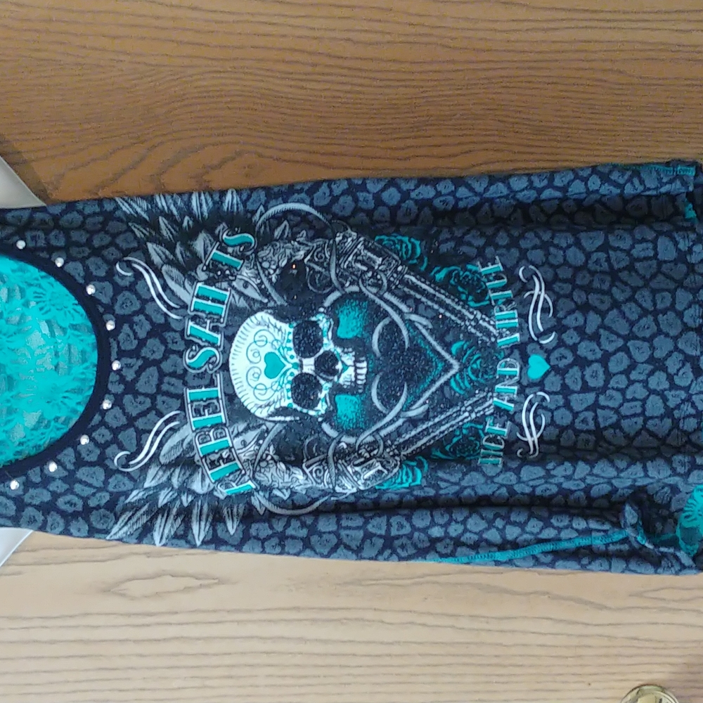 NEW Rebel Saints Skull Tank